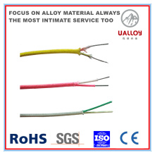 Câble de compensation de thermocouple isolé / tressé en fibre de céramique de type E